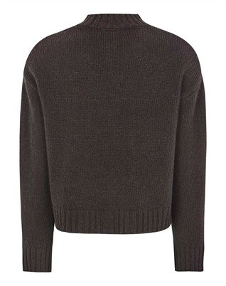 SRTimo Cardigan Strik - Coffee Bean Melange